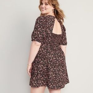 Old Navy | Crew Neck Mini Floral Dress